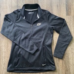 Purdue Nike performance golf fleece 1/4 zip up - sz M